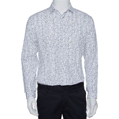 dior mens shirt sizing|Dior long sleeve shirt men.